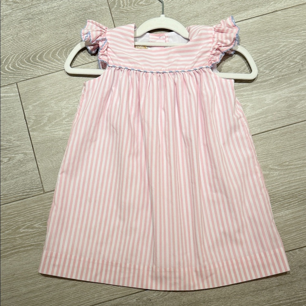 The Beaufort Bonnet Company Pink and White Striped Dress